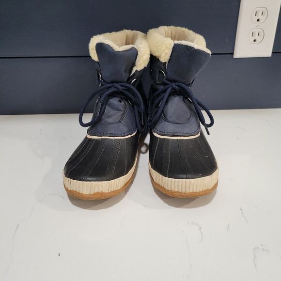 Jambu JBU Cleveland Waterproof Duckboots Faux Fur Lined Size 9M Navy Blue - Picture 3 of 12